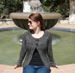 Chandail cardigan front view